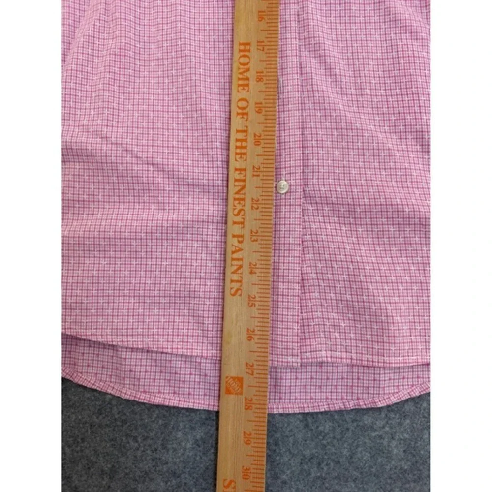 R M Williams Men's Pink‎ Gingham Long Sleeve Button Down Shirt Size 14 - Picture 6 of 7